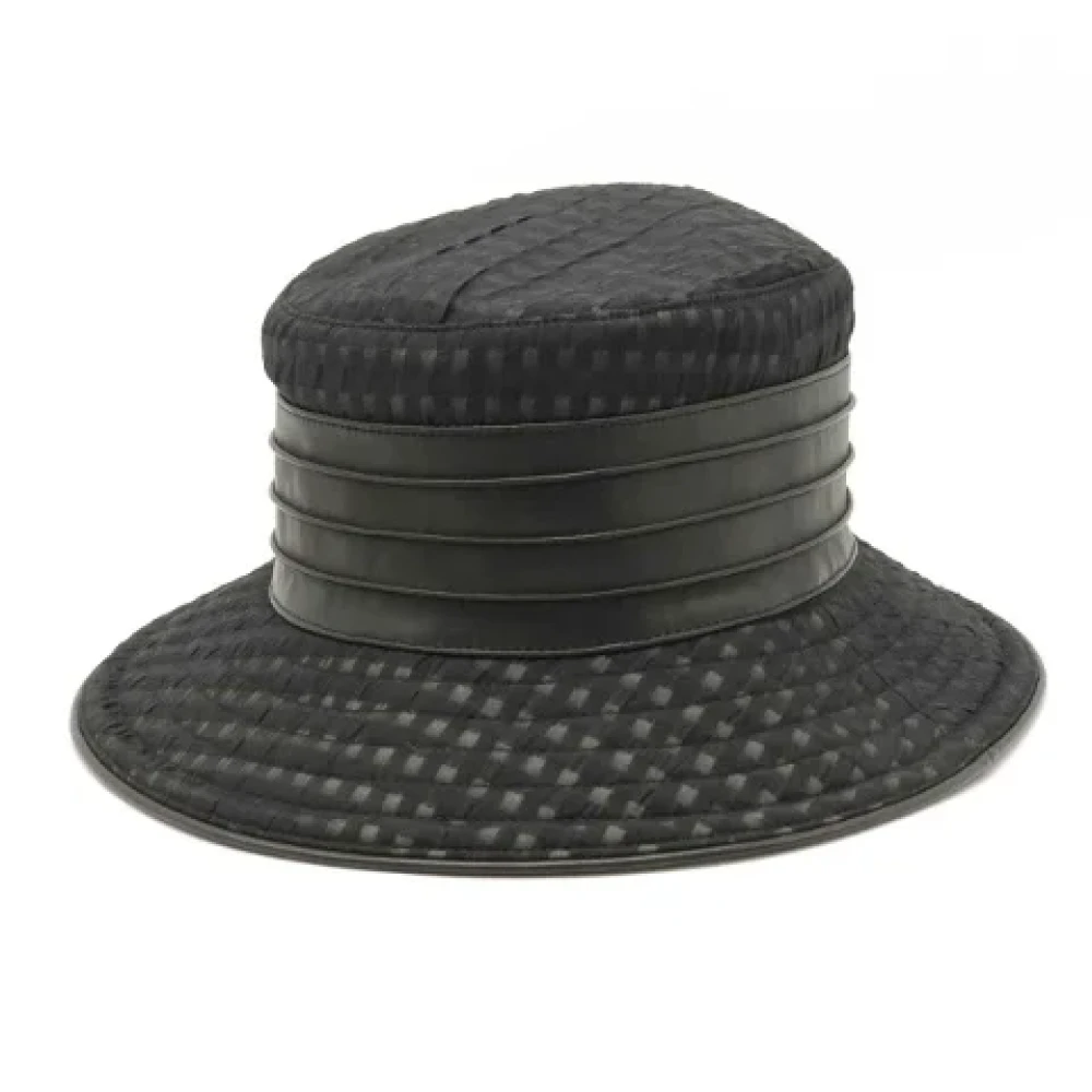 Hermès Vintage Pre-owned Canvas hats Black Dames