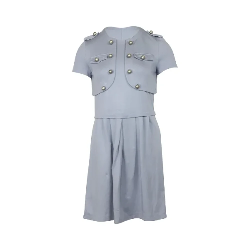 Moschino Pre-Owned Pre-owned Nylon dresses Gray Dames