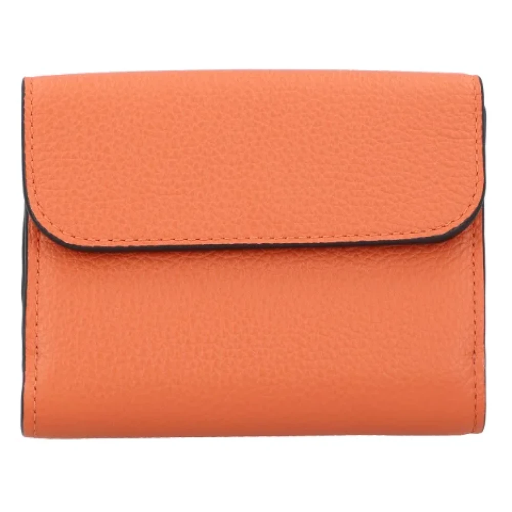 Chloé Leather wallets Orange Dames