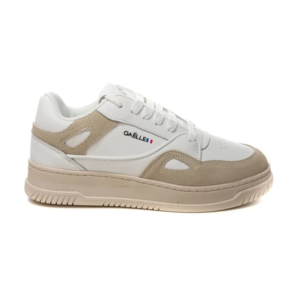 Gaëlle Paris Witte Suede Sneaker voor Vrouwen Dames Schoenen