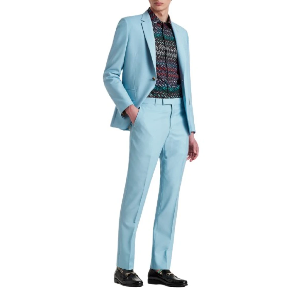 PS By Paul Smith Wol-Mohair Pak in Pastelblauw Blue Heren