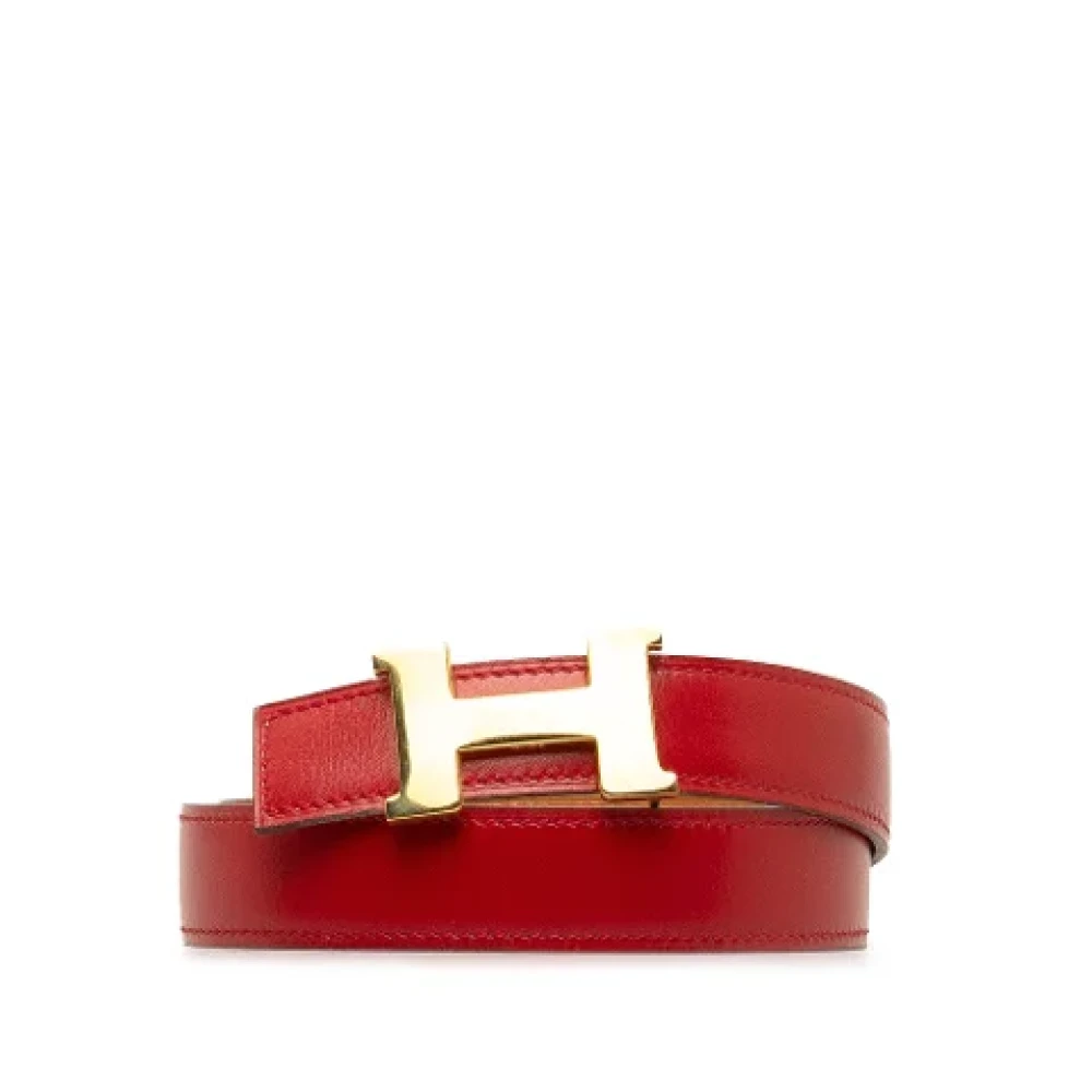 Hermès Vintage Pre-owned Leather belts Red Dames