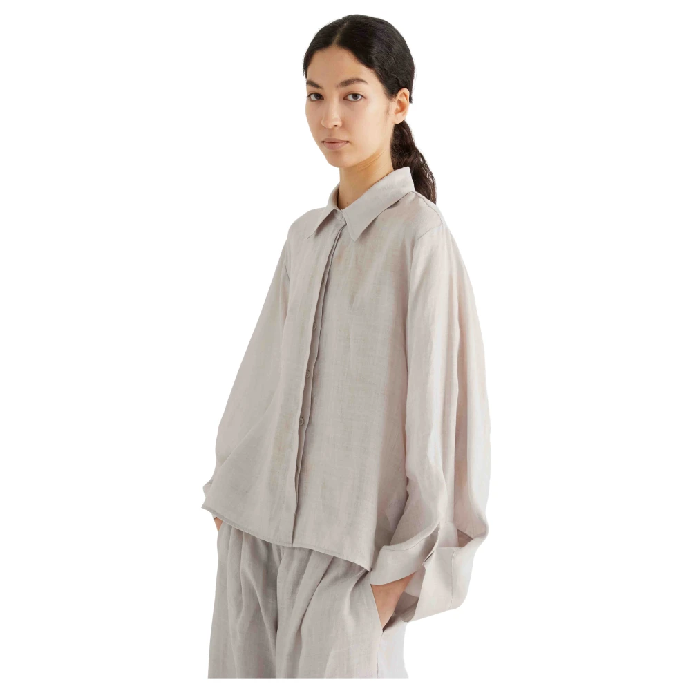 Meimeij Women's Gray Lunar Shirt - Shirts - 3XL - Blouses & Shirts