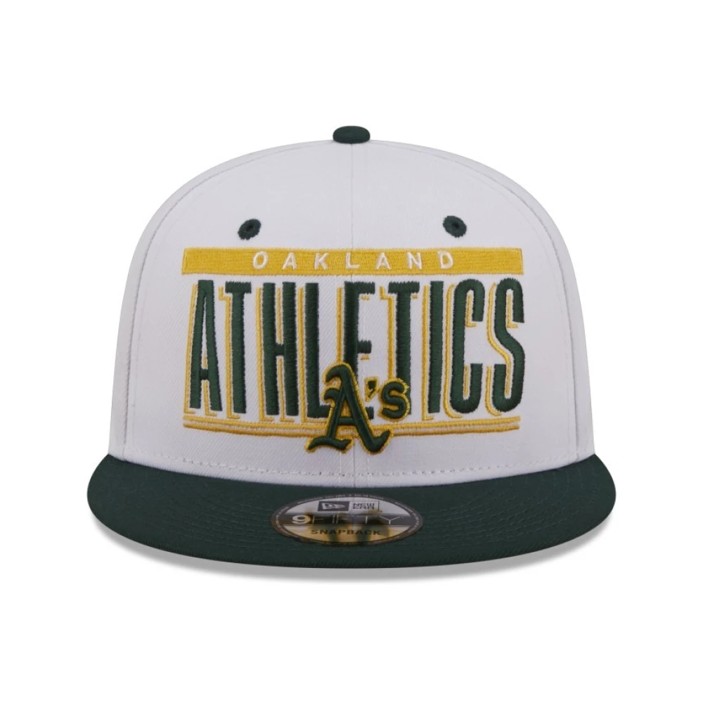 new era Witte Athletics Retro Title Pet White Heren