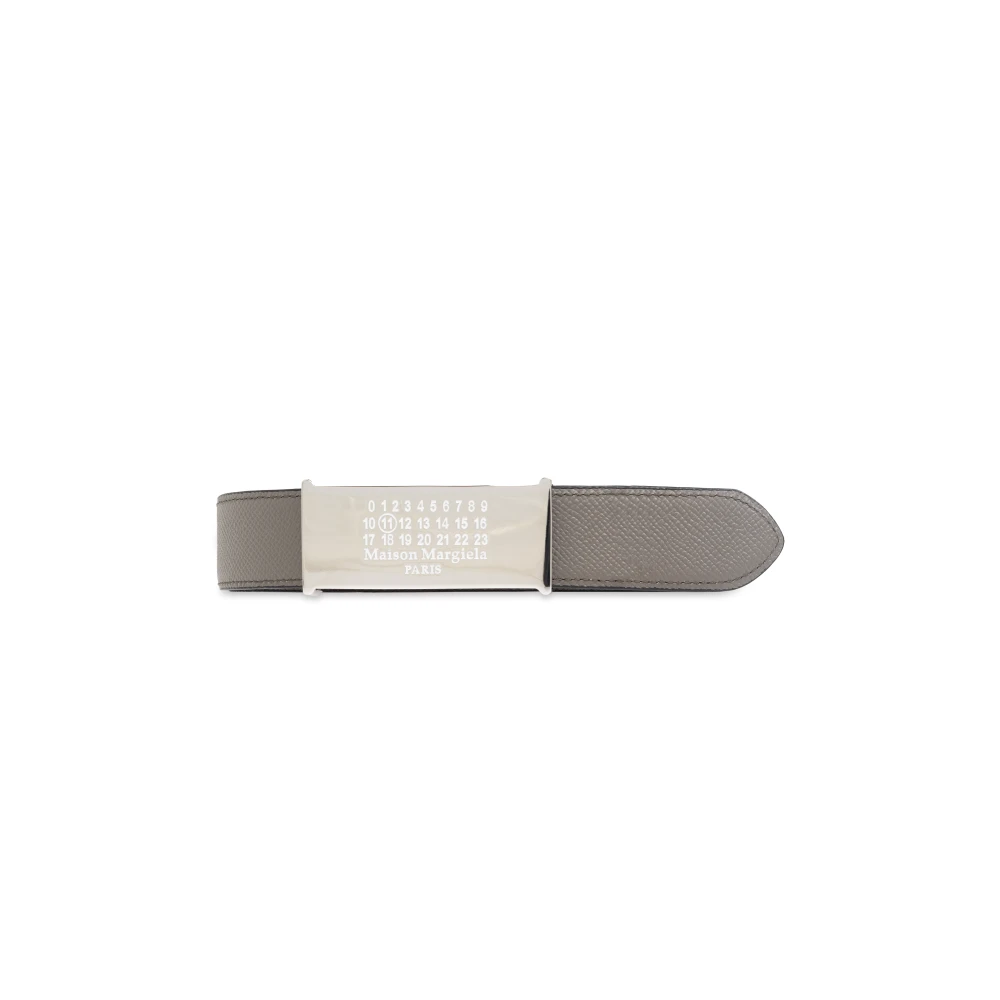 Maison Margiela Leren riem Beige Unisex