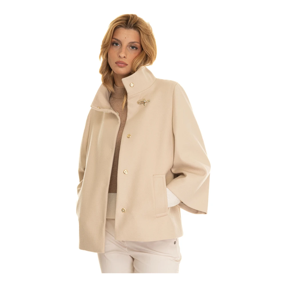 Fay Puffer Jacket Beige Dames