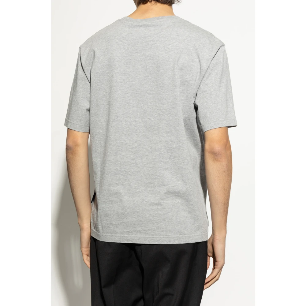 Palm Angels T-shirt met print Gray Heren