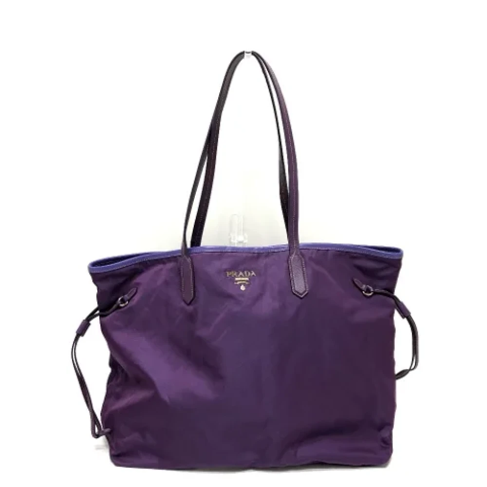 Prada Vintage Pre-owned Fabric prada-bags Purple Dames