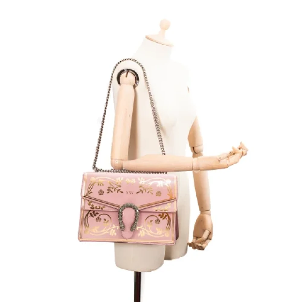 Gucci Vintage Pre-owned Leather gucci-bags Pink Dames