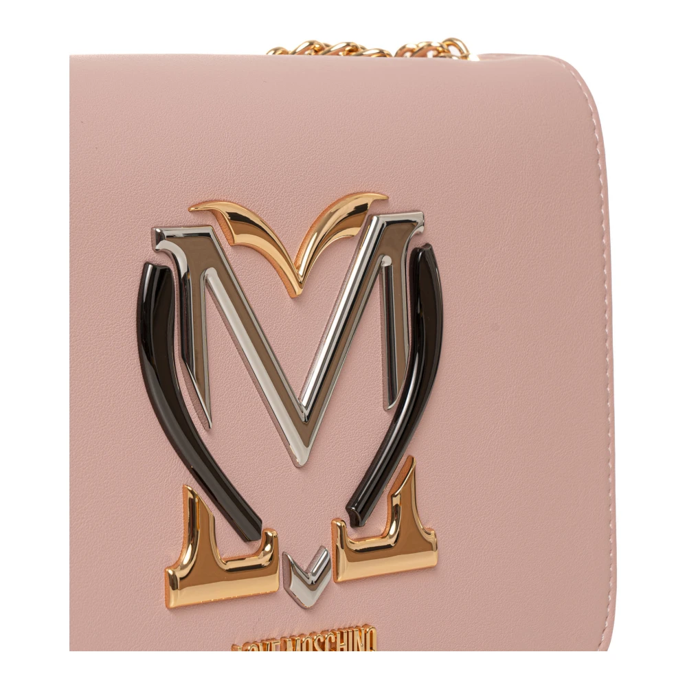 Love Moschino Schoudertas met verborgen sluiting Pink Dames