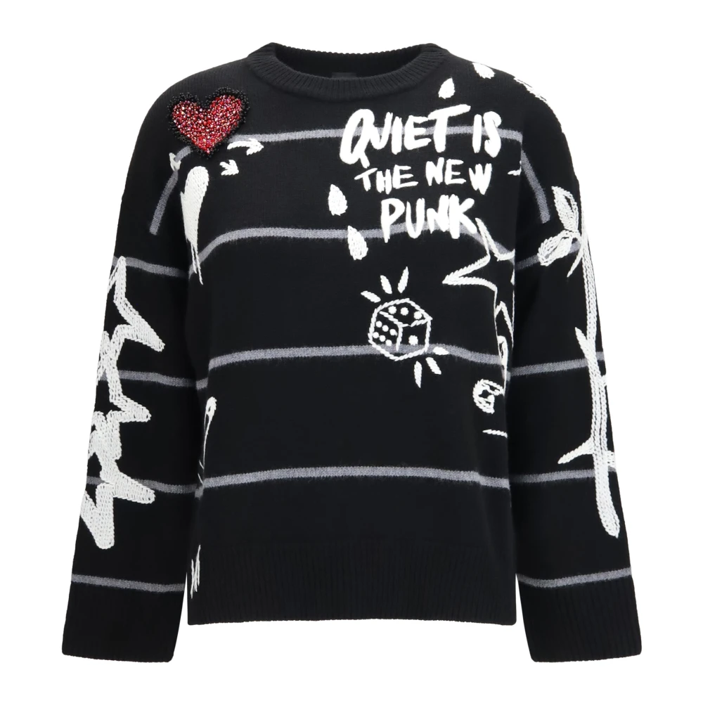 Pinko , Damen, Strickwaren, Schwarzk, Xs