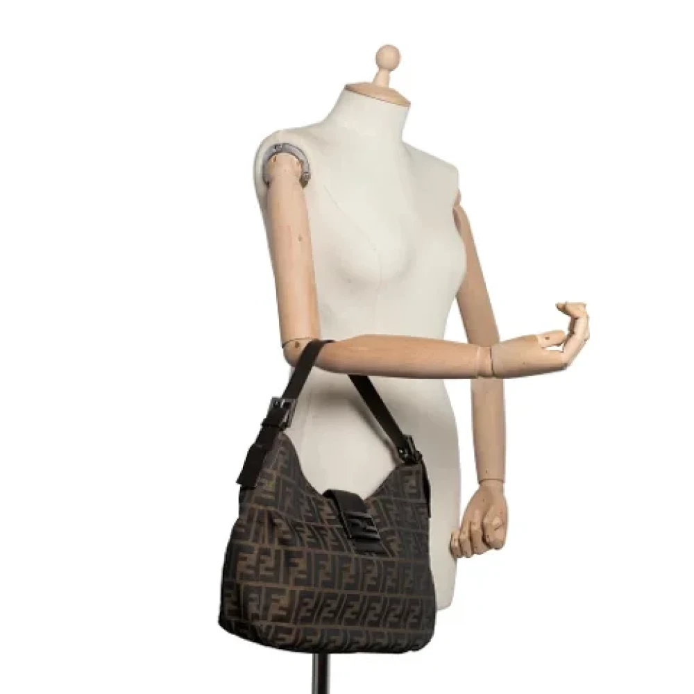 Fendi Vintage Pre-owned Canvas fendi-bags Brown Dames