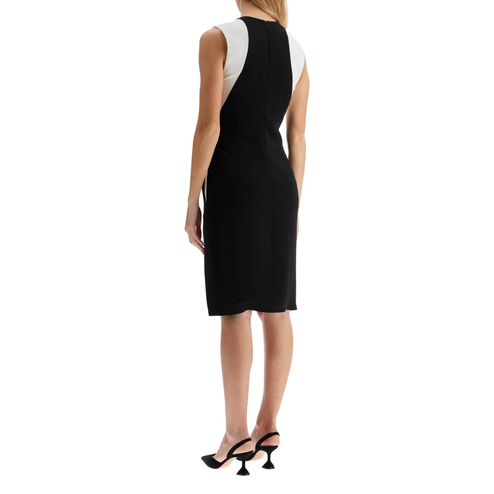 Stella Mccartney Contrastpaneel Mini Jurk Black Dames