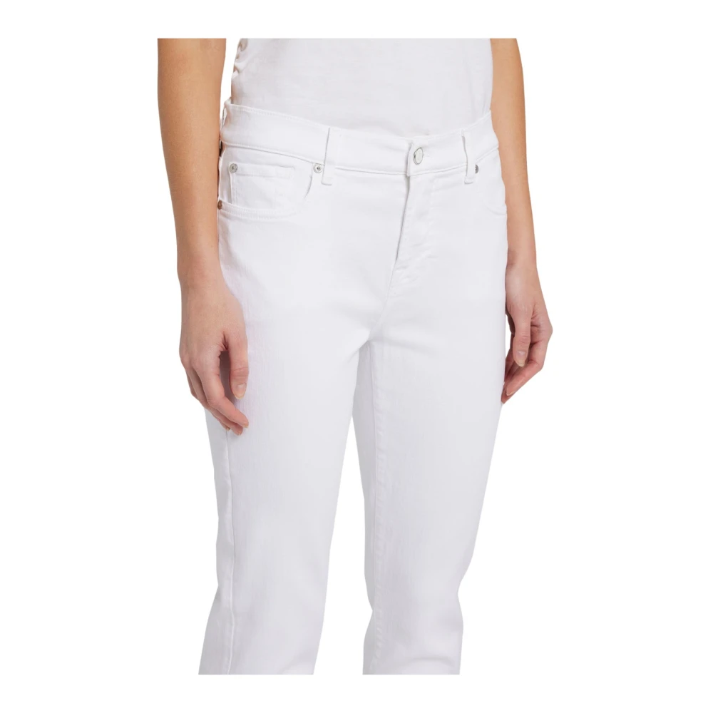 7 For All Mankind Skinny Jeans White Dames