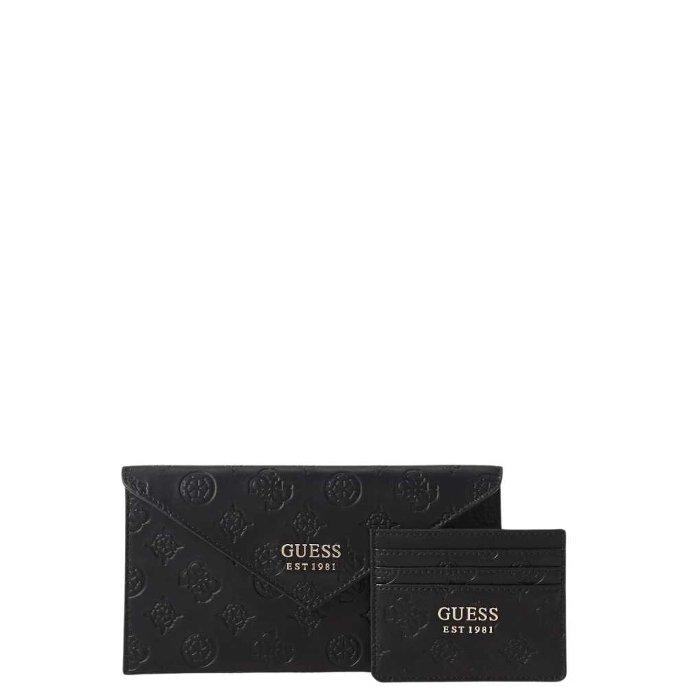 Guess Wilder Kaarthouder & Envelop Zwart Black Dames