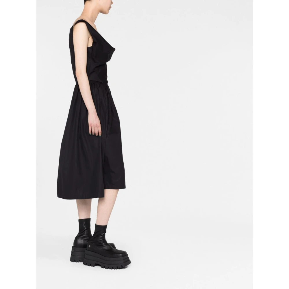Vivienne Westwood Zwarte Cowl Neck Korset Jurk Black Dames
