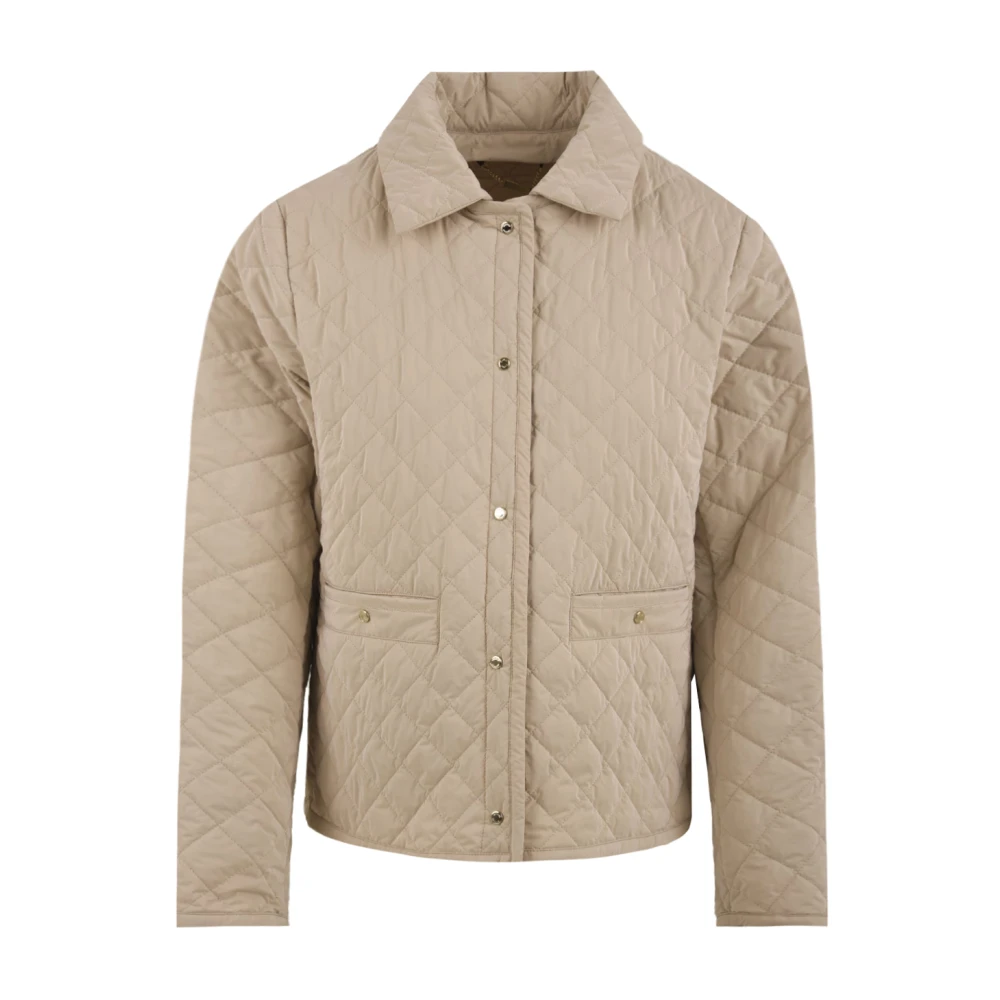 Moorer Women's Beige Light Jackets, M, Stylish Coats For
