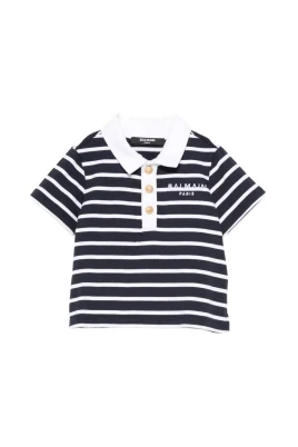 Striped Logo Polo