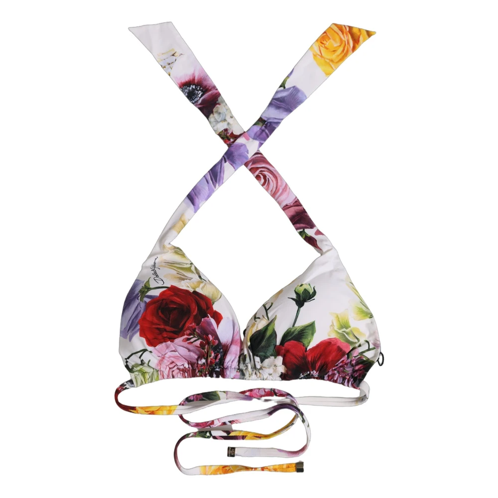Dolce & Gabbana Triangle Bikini Top - Female - Bikinis - Multicolor - S - Swimwear