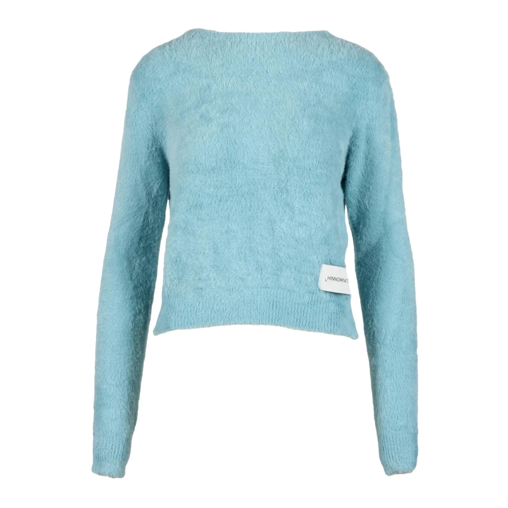 Hinnominate Stijlvolle Nylon Maglia Shirt Blue Dames