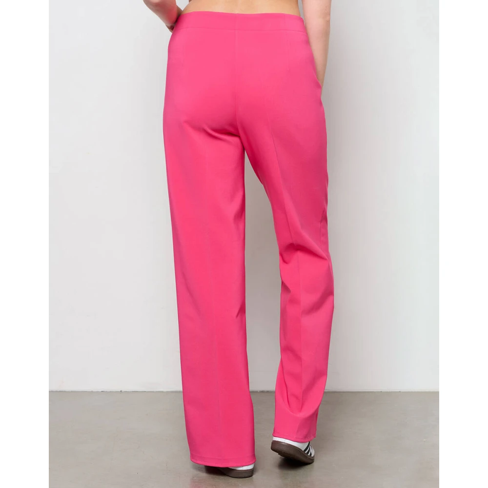 &Co Woman Wijde Broek Zomerse Stijl Pink Dames