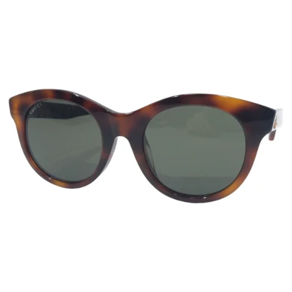 Gucci Vintage Pre-owned Plastic sunglasses Brown Heren