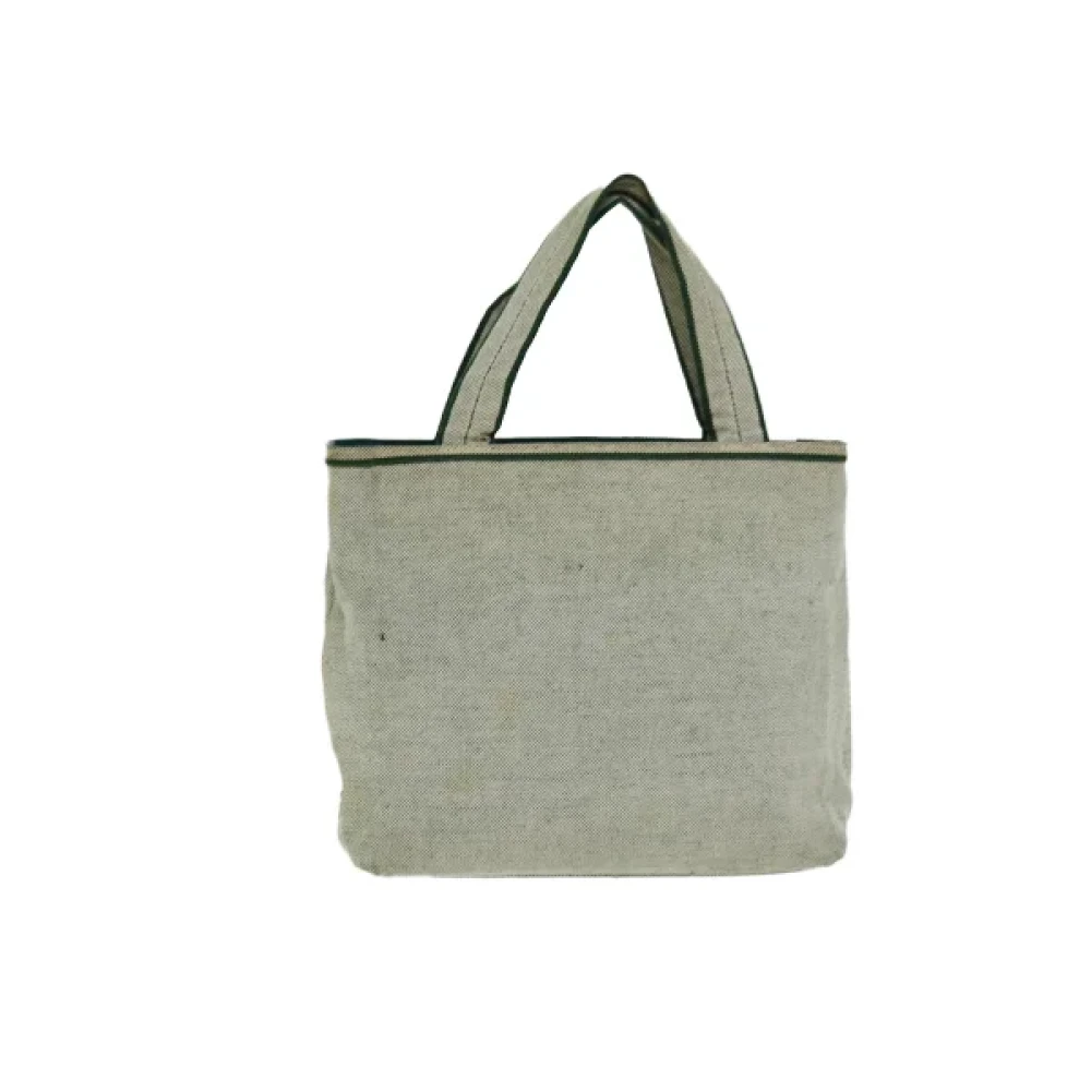 Prada Vintage Pre-owned Canvas prada-bags Beige Dames