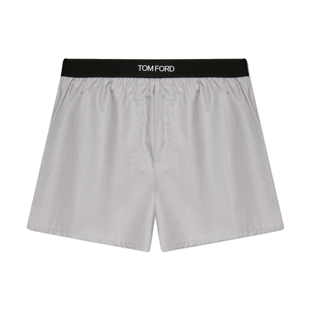 Tom Ford Boxershorts met logo Gray Heren