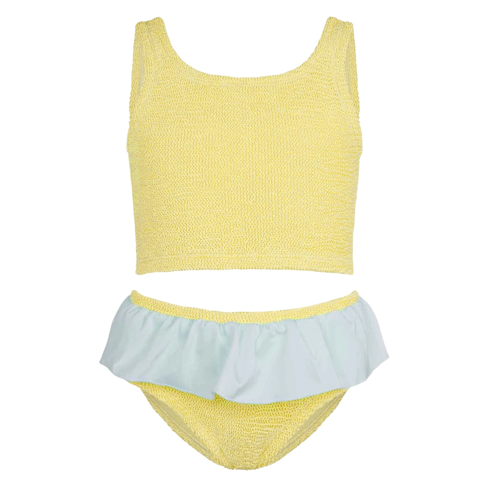 Hunza G Girls Yellow Olive Bikini - Kids Bikinis - 3 Y - Kids