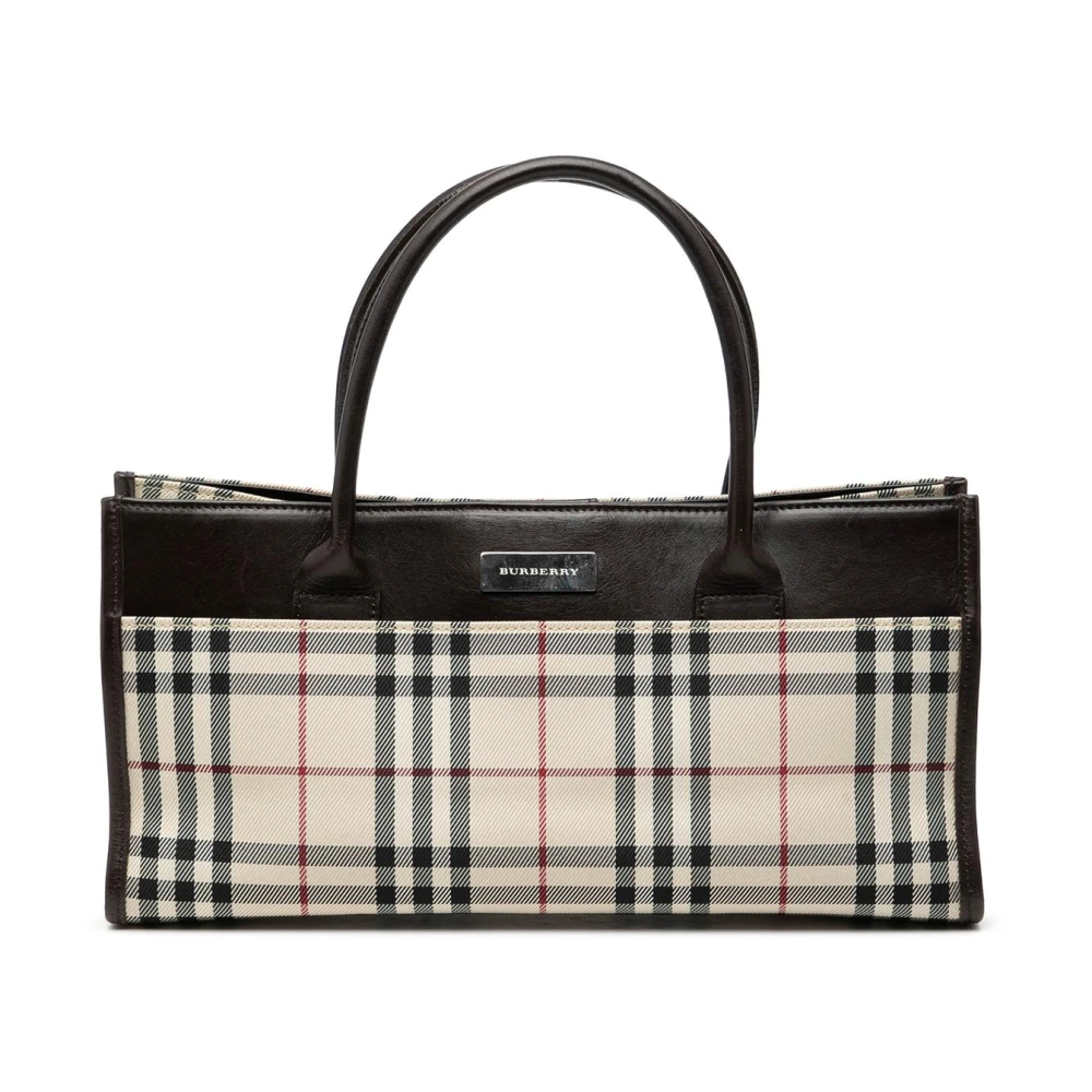 Burberry Vintage Women's Brown Pre-Owned Tote Handbag