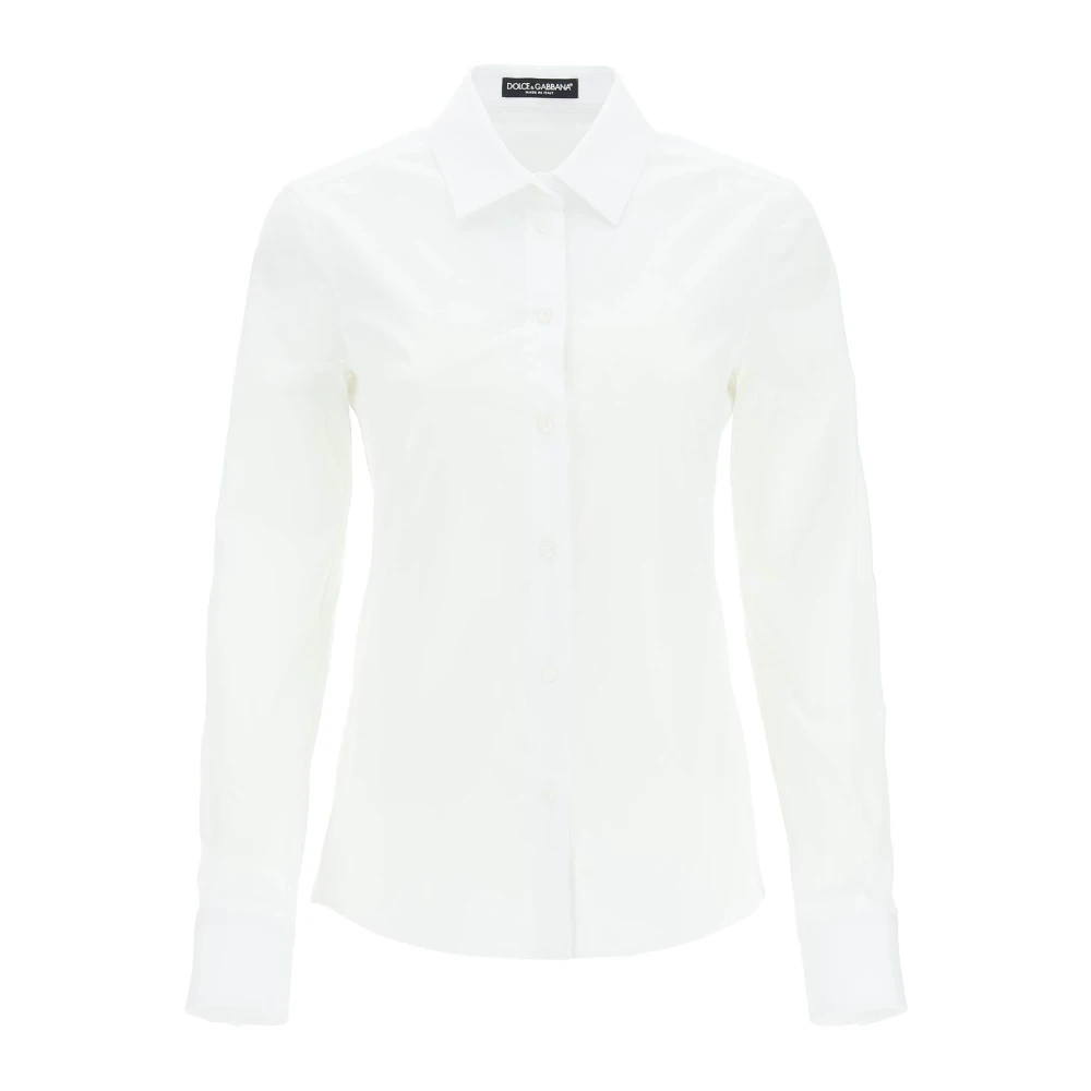 Dolce & Gabbana Camisa Stijlvol Overhemd White Dames