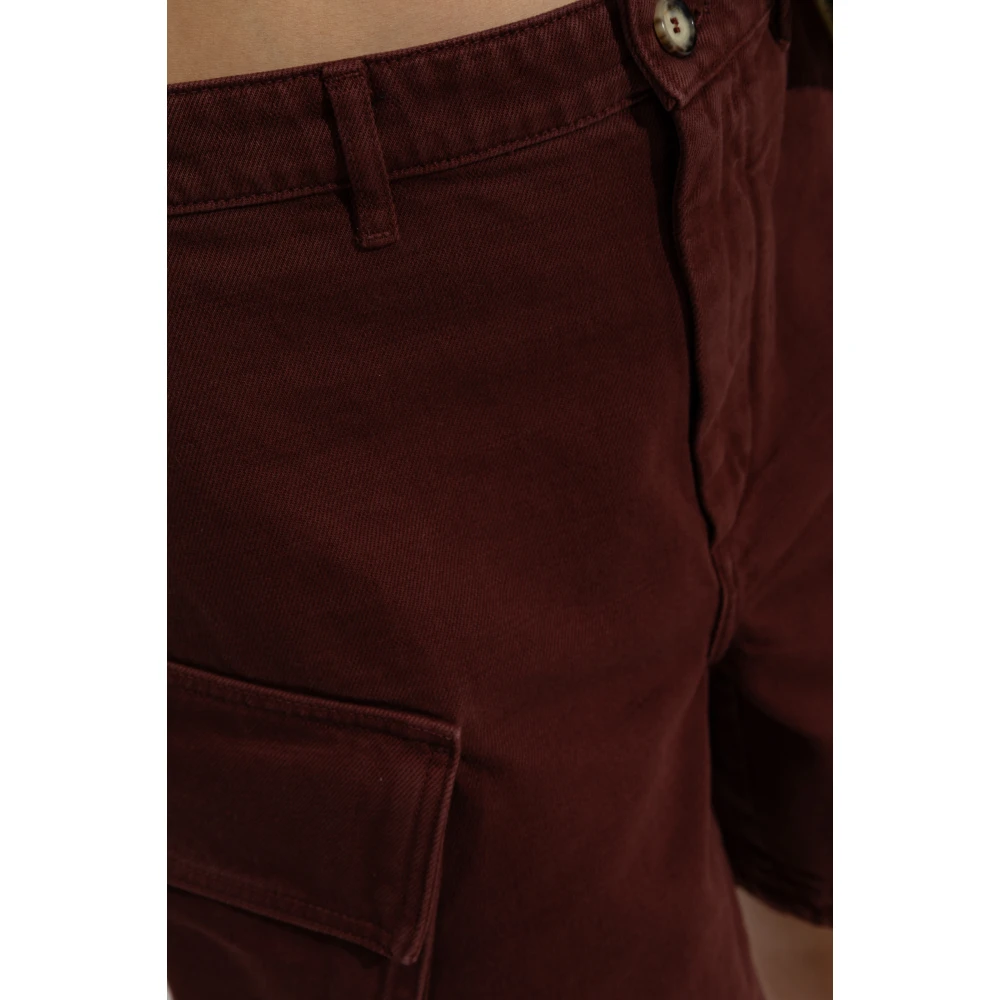 JW Anderson Denim shorts Red Dames