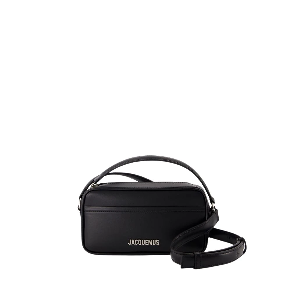 Jacquemus Zwarte leren crossbodytas Black Heren