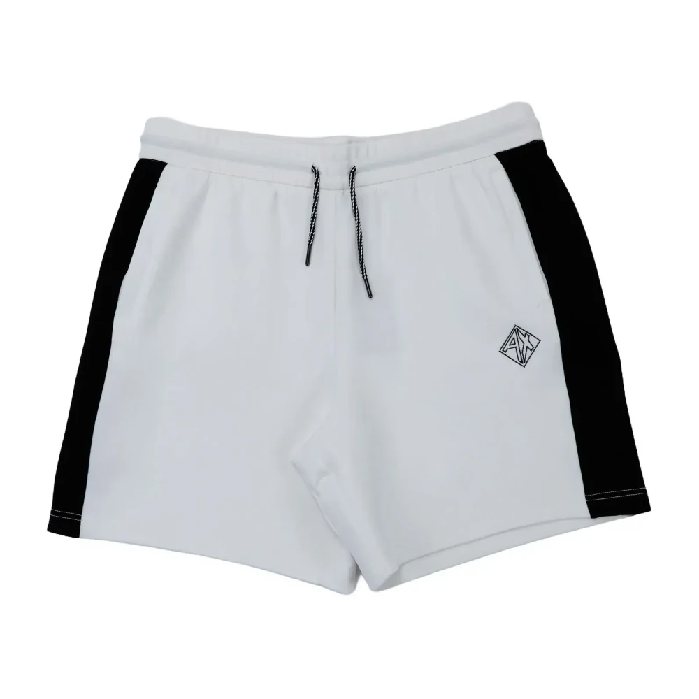 Armani Exchange White Training Shorts - Male - Casual Shorts - Xl - Shorts