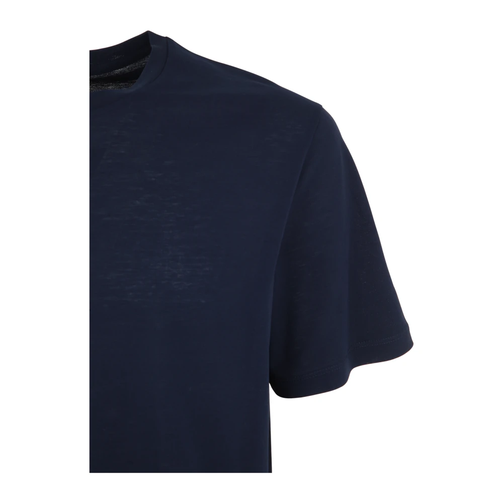 Herno Crepe T-Shirt Blue Heren