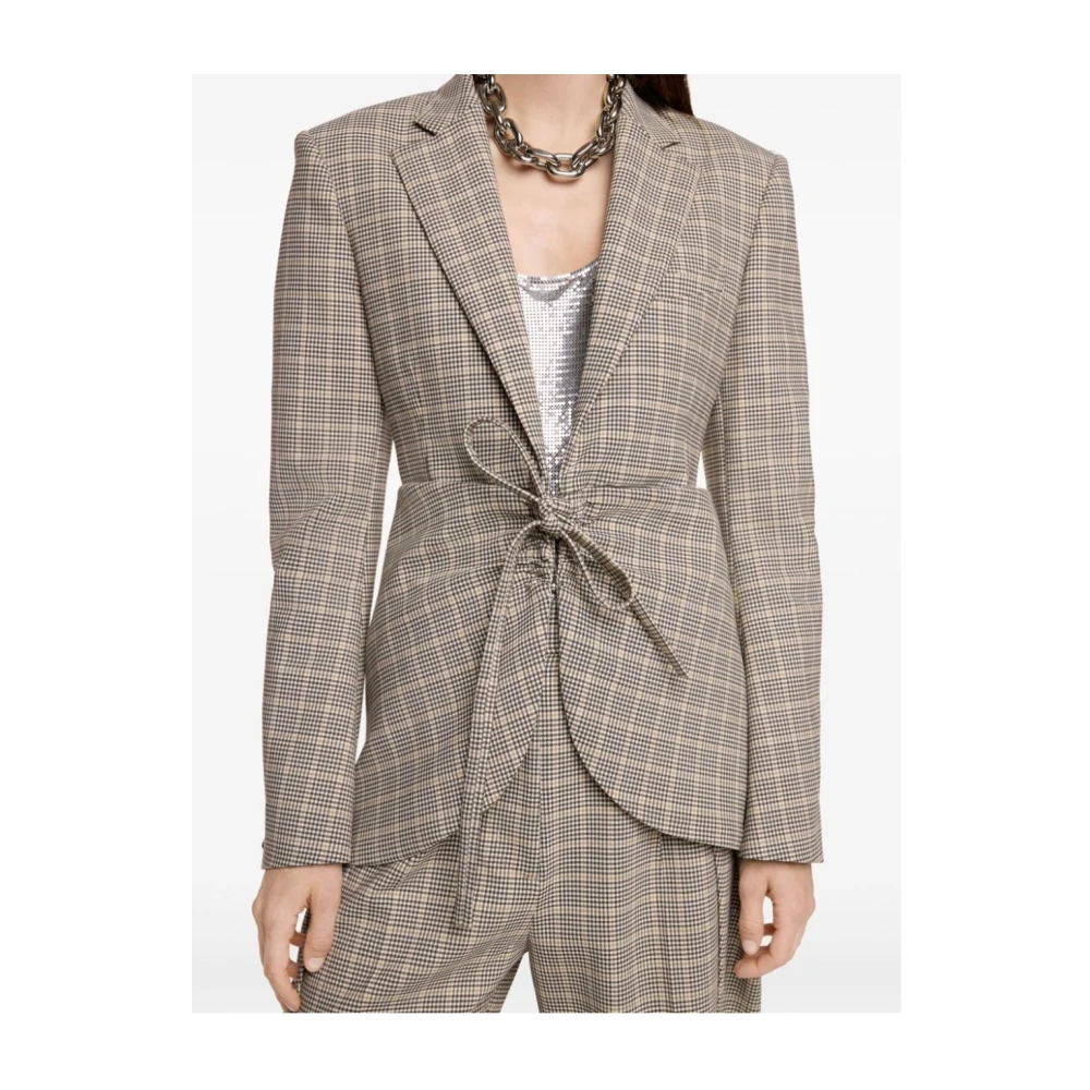 Paco Rabanne Stijlvolle Veste Jas voor Mannen Gray Dames