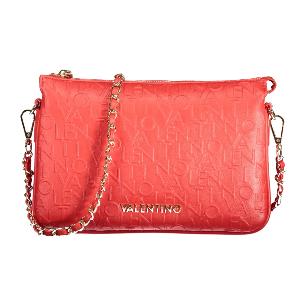 Valentino by Mario Valentino Rode polyethyleen handtas met schouderband Red Dames