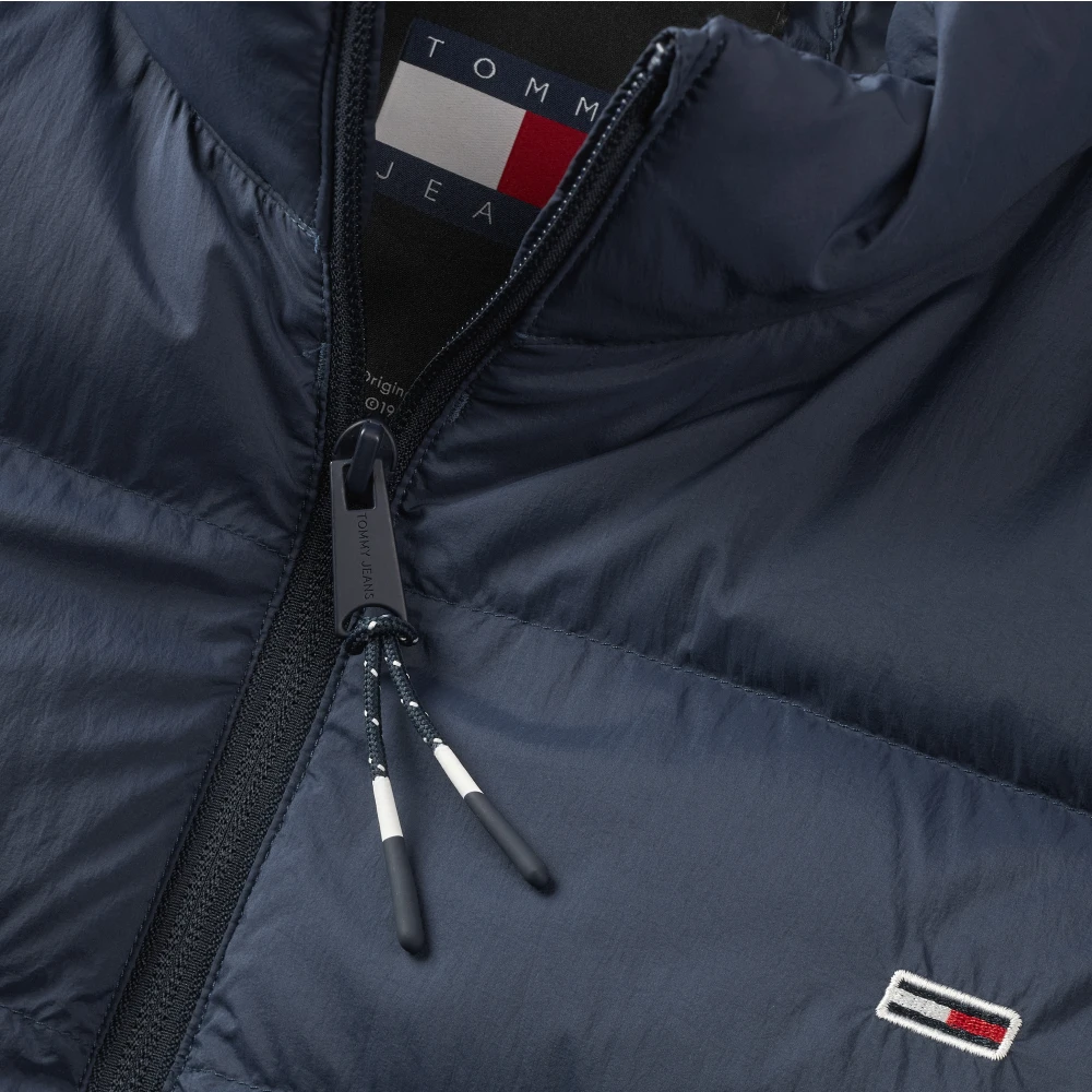 Tommy Jeans Blauwe Jassen Donker Nacht Marine Blue Heren