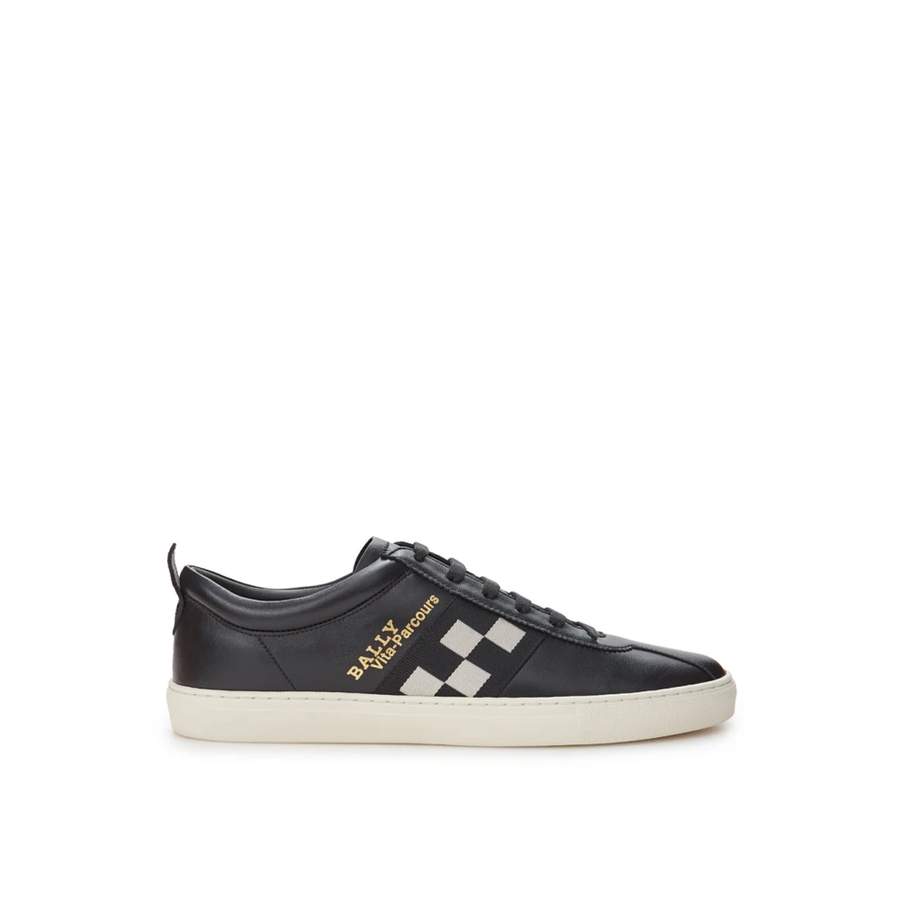 Bally Zwarte leren Vita-Parcours sneakers Black Heren