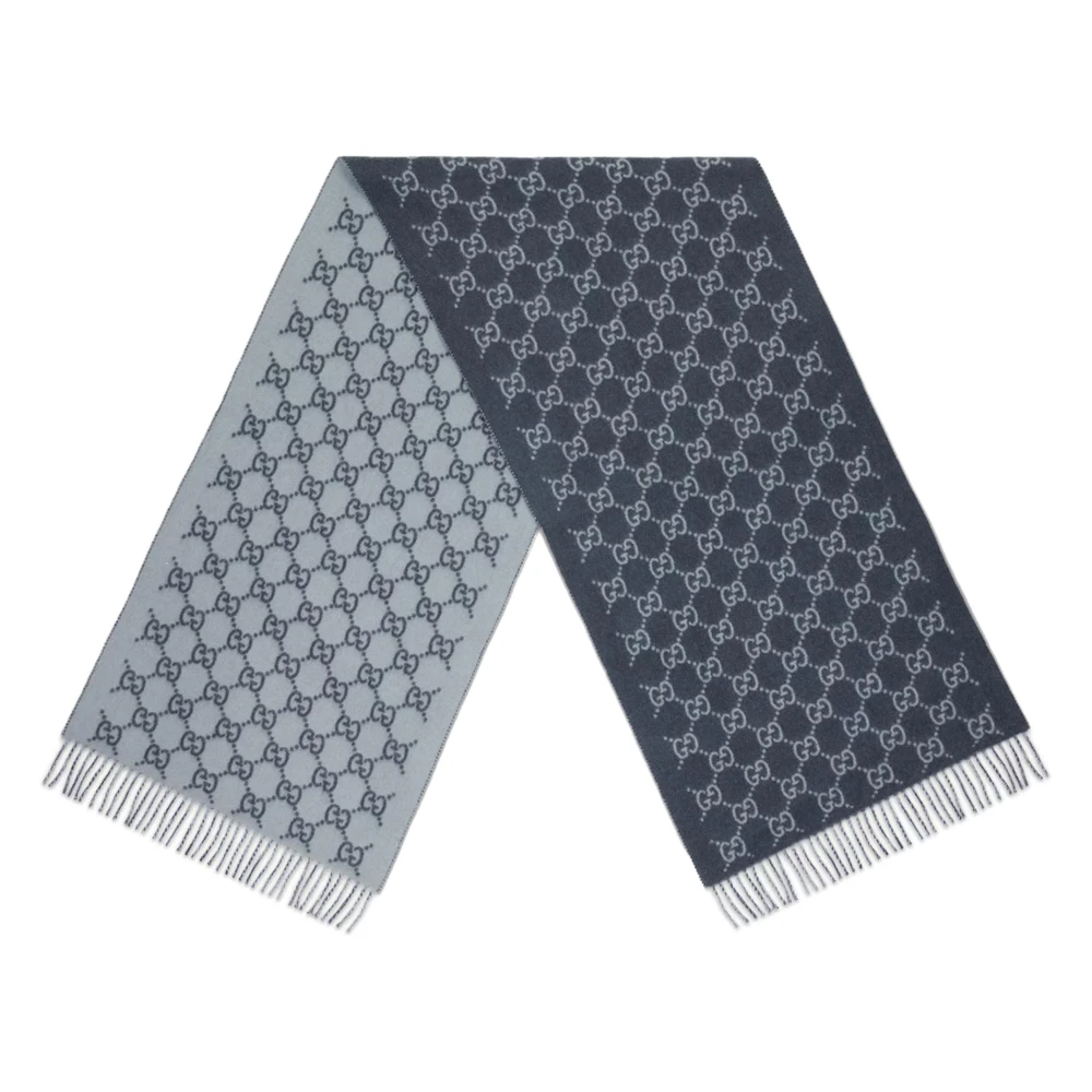 Blue Wool Scarf Stylish Accessory - Gucci - Modalova