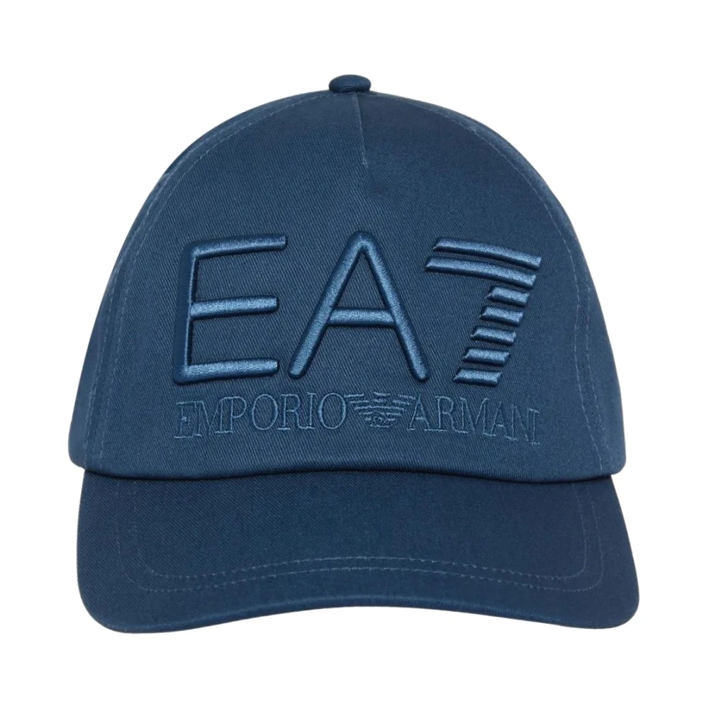 Emporio Armani Ea7 Unisex Blu Cappellino Da Baseball Casual
