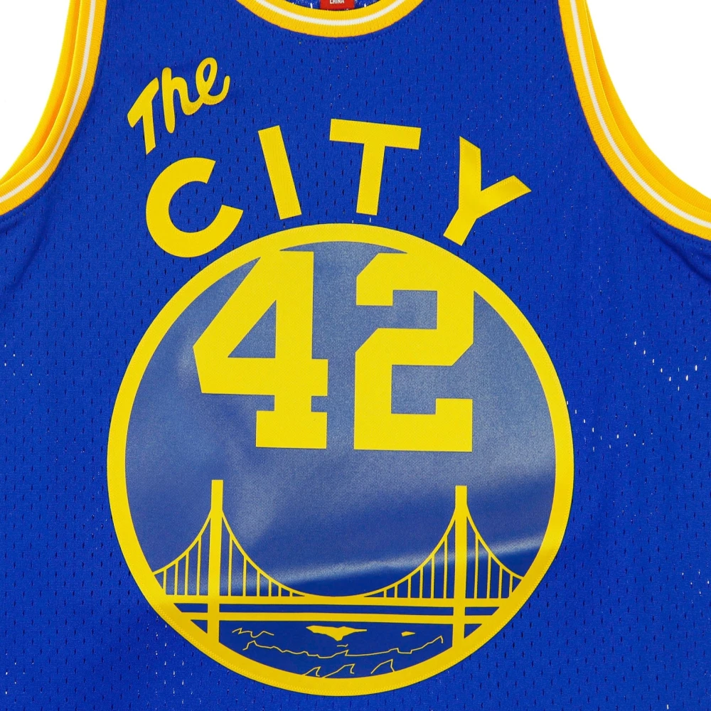 Mitchell & Ness Retro NBA Basketbal Tanktop Blue Heren