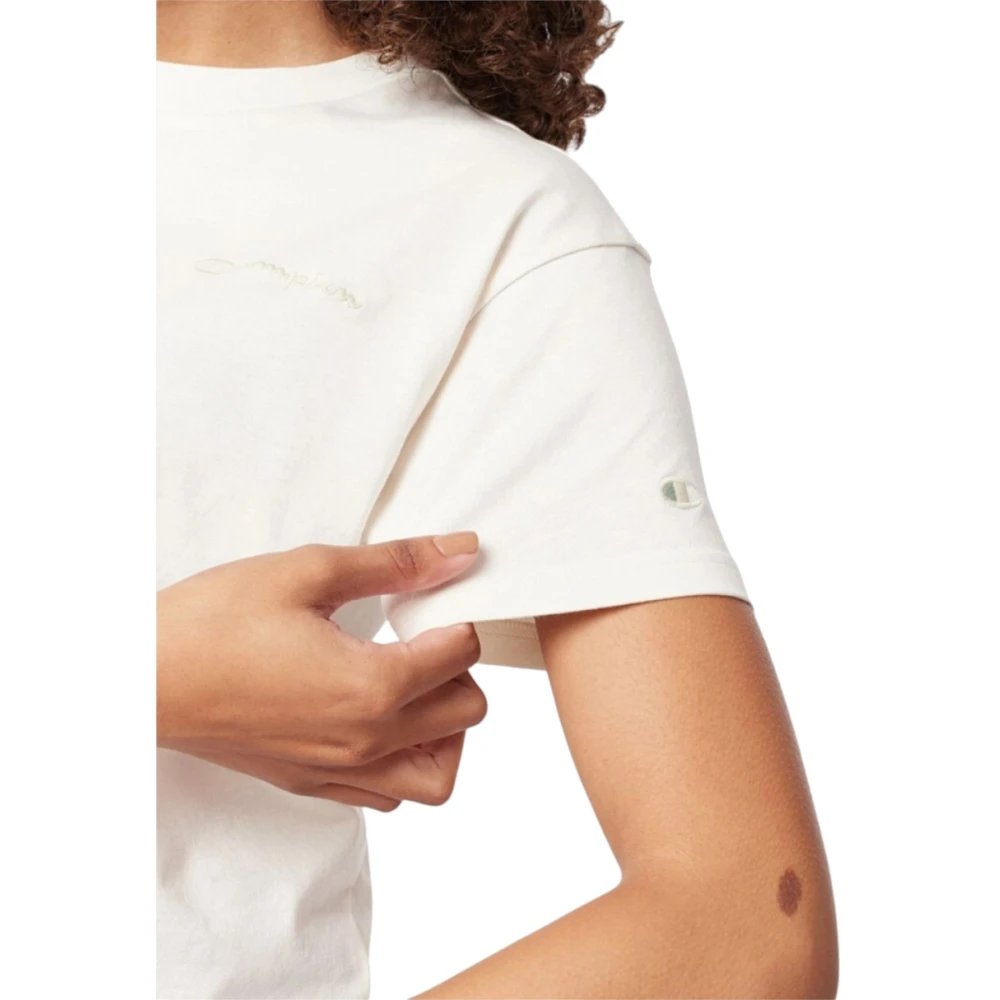 Champion Korte Mouw T-shirt White Dames