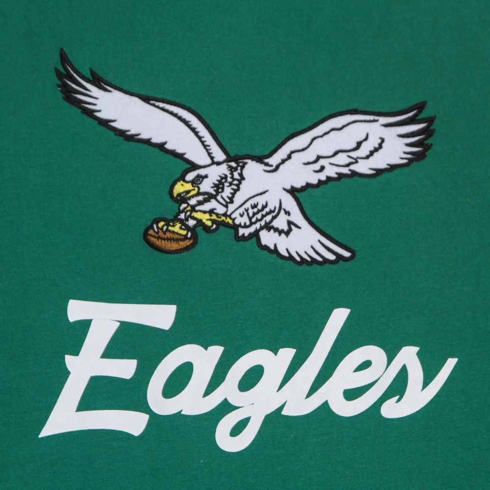 Mitchell & Ness NFL Eagles Short Sleeve Hoodie Groen Green Heren