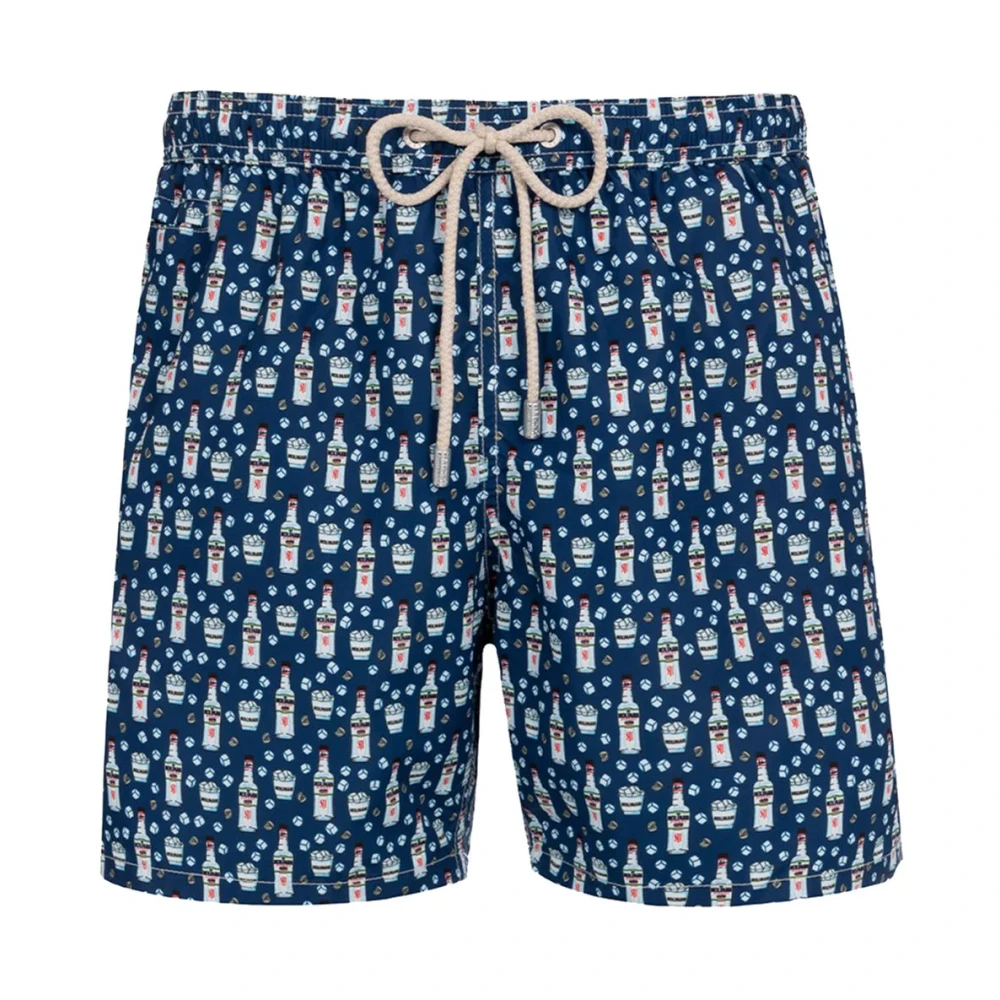 MC2 Saint Barth Blauwe Polyester Zwembroek voor Mannen Blue Heren