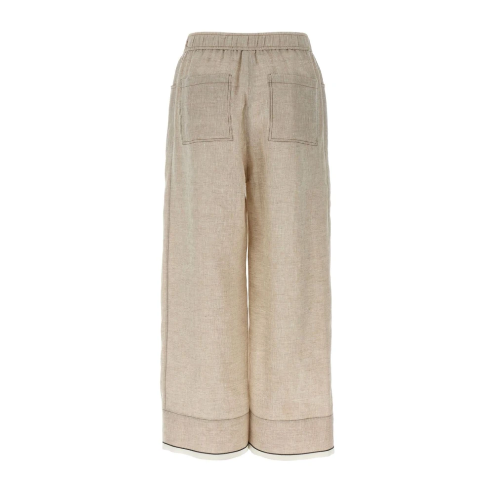BRUNELLO CUCINELLI Elegante Herenbroek Beige Dames
