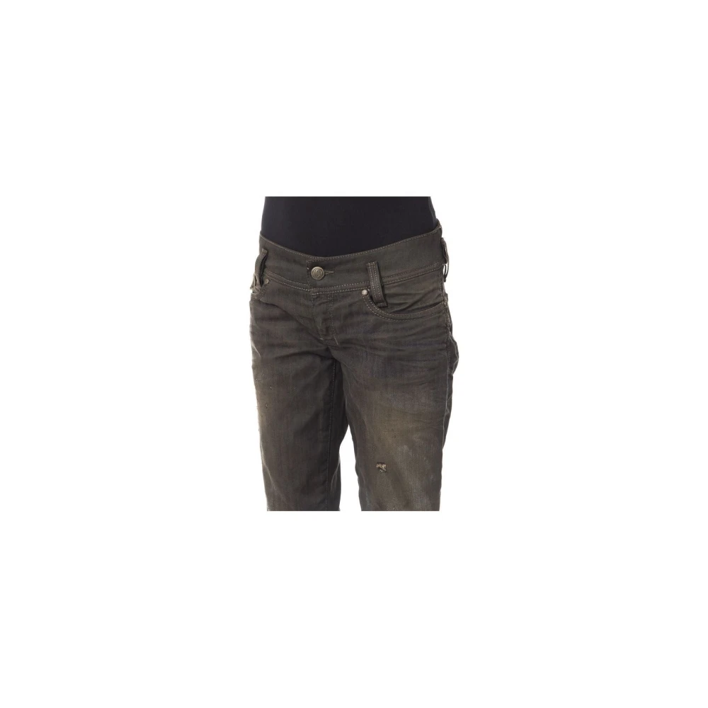 By Byblos Regular Fit Jeans met Gewassen Effect Black Dames