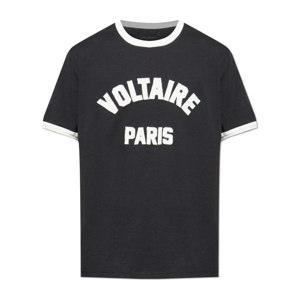 Zadig & Voltaire Men's Black T-Shirts, L, T-Shirt Woody