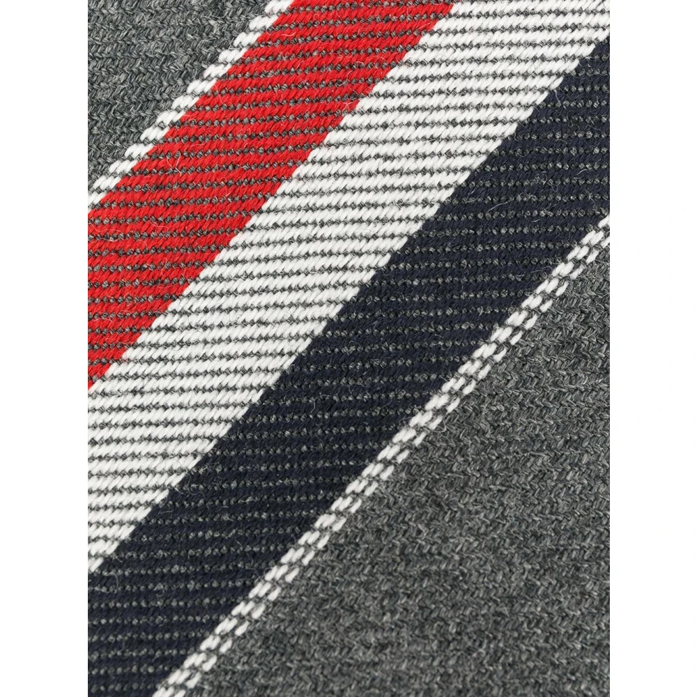 Thom Browne Wollen Stropdas met RWB Design Gray Heren
