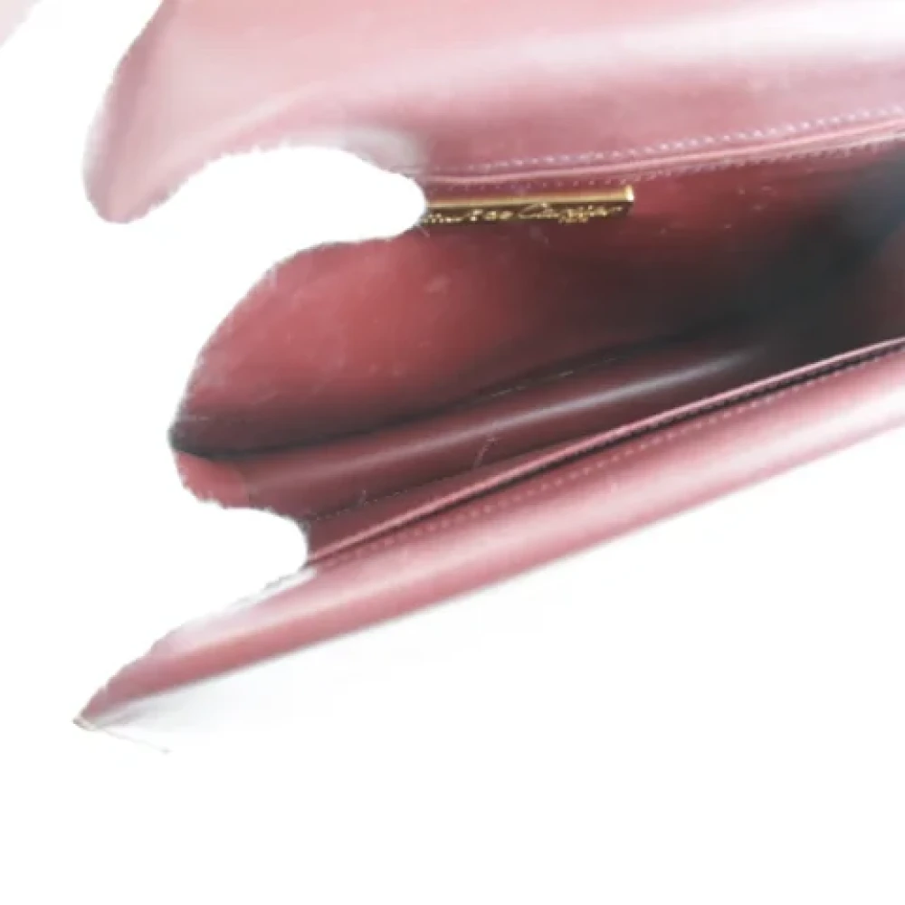 Cartier Vintage Pre-owned Leather shoulder-bags Red Dames